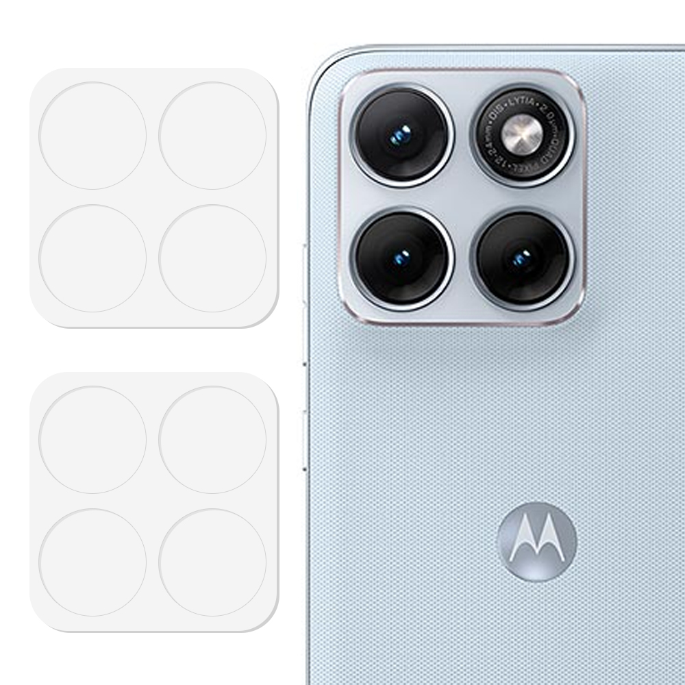 2Pcs For Motorola Edge 70 Fusion 5G / 70 Fusion+ 5G Full Coverage Camera Lens Protector 3D Arc Edge Anti-Scratch Tempered Glass Lens Film - Transparen