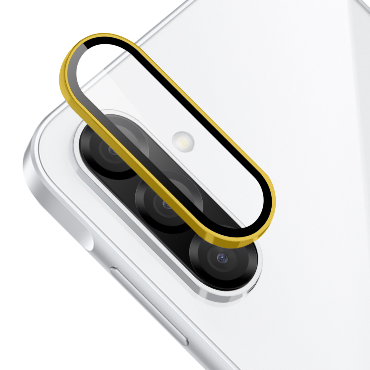 HAT PRINCE for Samsung Galaxy S26 FE ENKAY Camera Lens Protector Metal Ring Lens Film - Golden