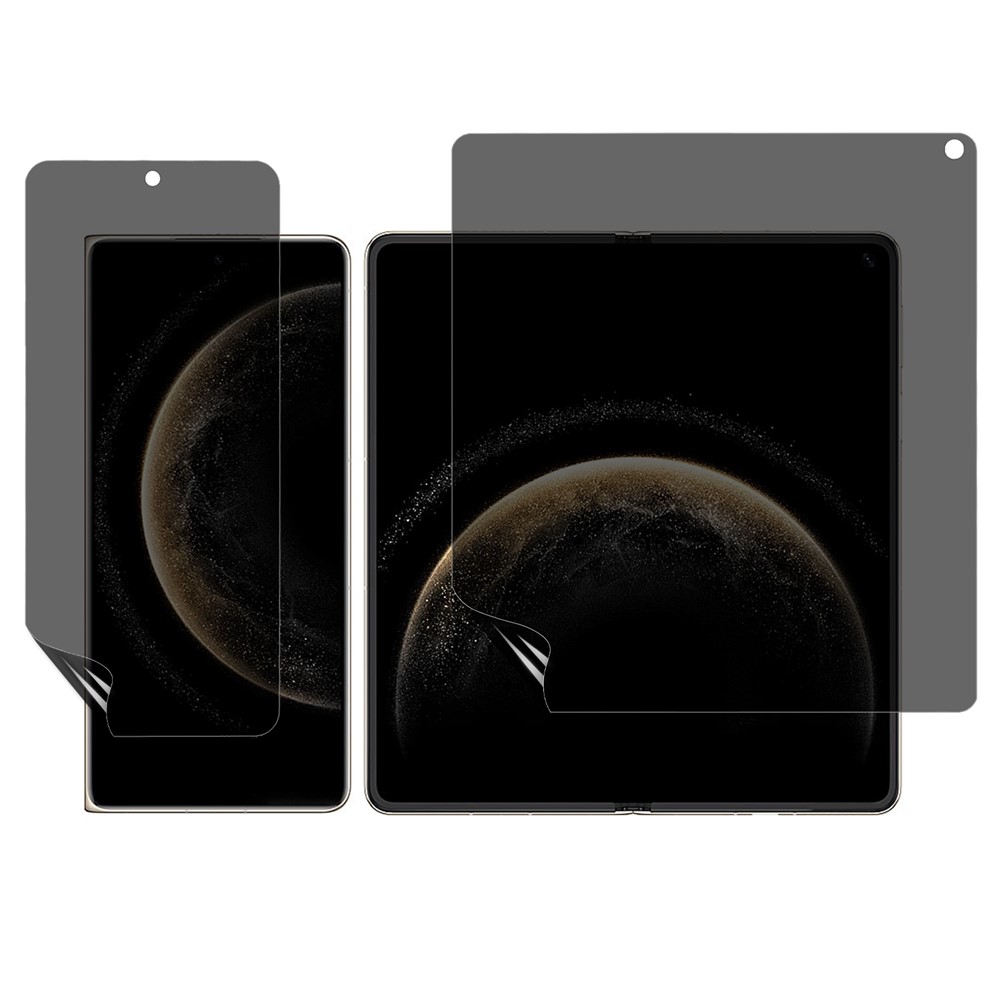 For vivo X Fold6 5G Screen Protector Anti-Spy TPU Matte Full Screen Protective Hydrogel Film - Black