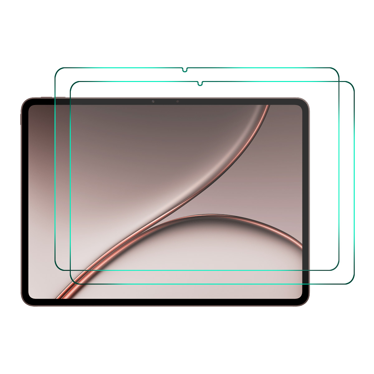 HAT PRINCE for Oppo Pad 5 Pro / OnePlus Pad 4 2Pcs Full Screen Protector ENKAY 9H 2.5D 0.33mm Full Glue High Aluminium-silicon Glass Film - Transparent