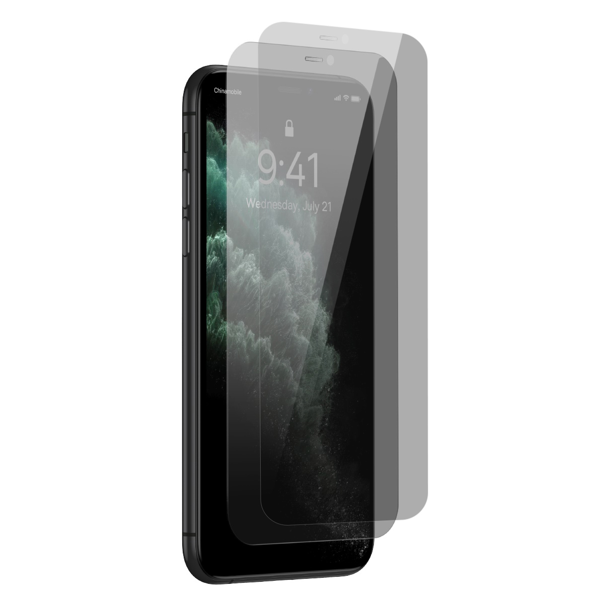 

BASEUS 2Pcs Anti-spy Crystal Tempered Glass Film for iPhone X / XS / 11 Pro, 0.3mm Anti-Explosion Full Screen Protector (with Dust Filter), iPhone X