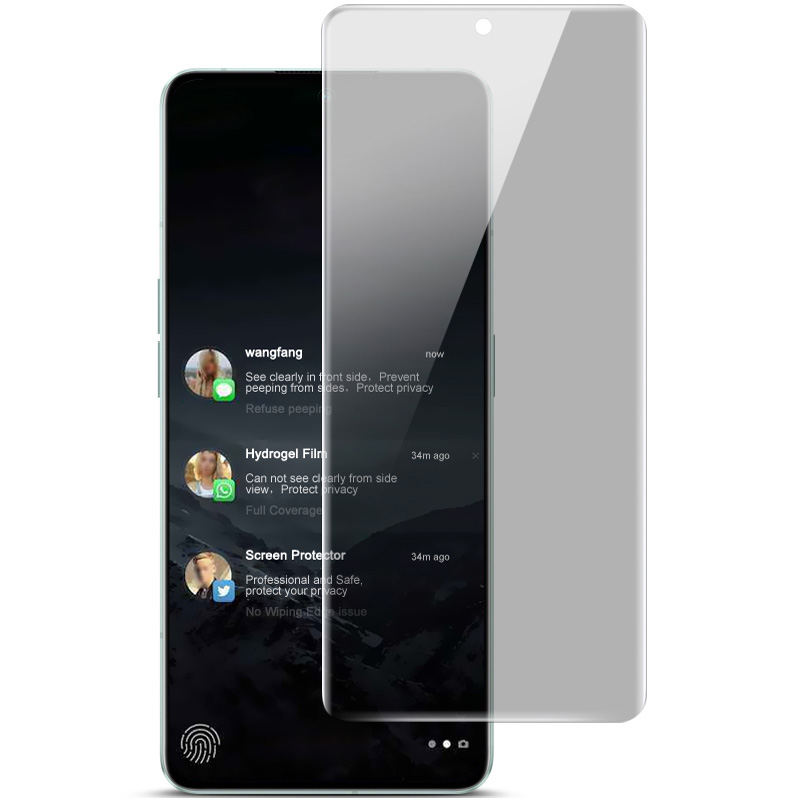 

IMAK Hydrogel Film III Für Oppo Reno8 Pro+(china) 5G / Reno8 Pro 5G (Global Version) Anti-Peep Tpu-telefon-screenfilmschutz, Oppo Reno8 Pro+ (China) 5G