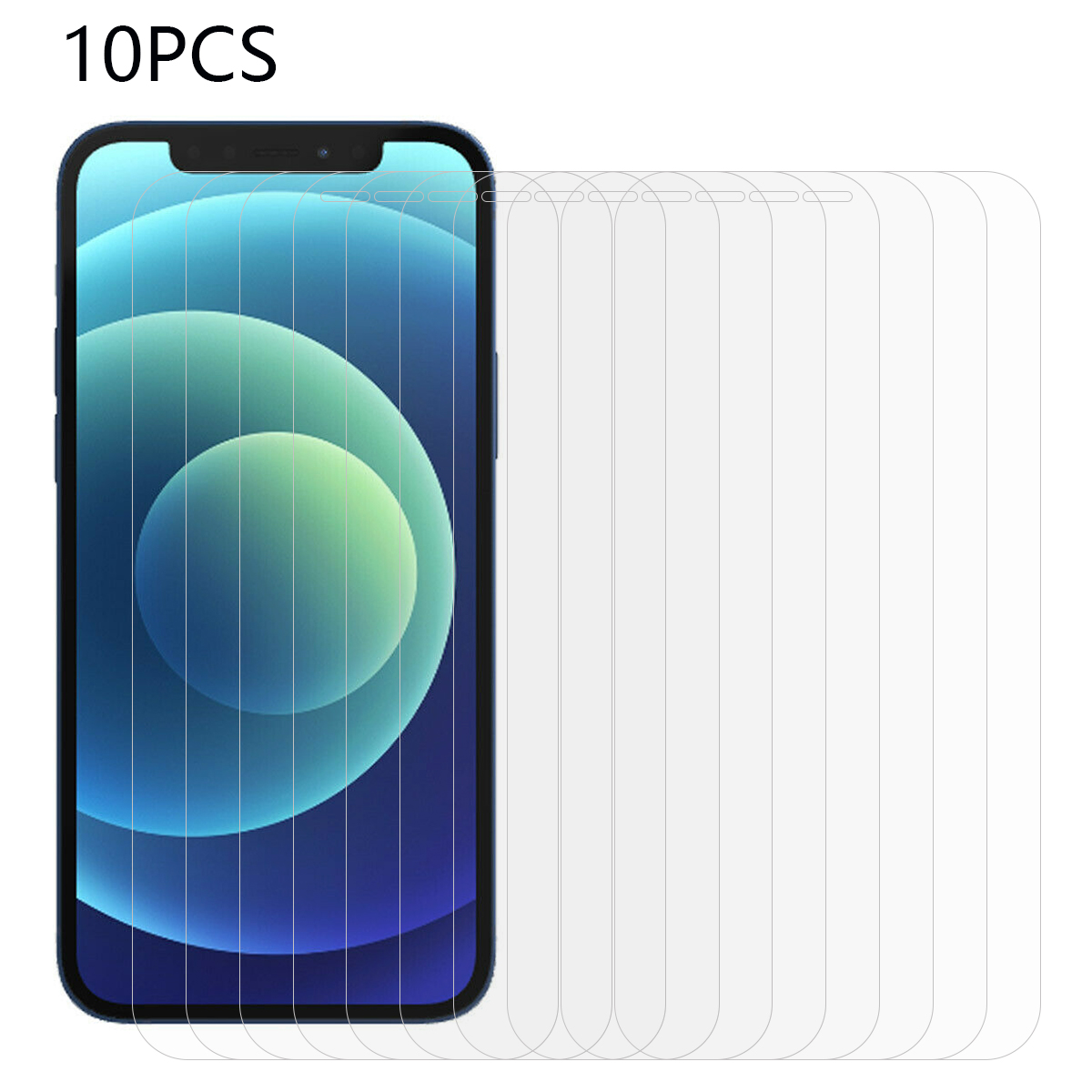 

10pcs / Setzen Sie Für Iphone 12 / 12 Pro Phone Screen Protector 2.5d 0,3 mm Kratzfestes Hd-glasfilm Mit Kratzfestem HD, iPhone 12