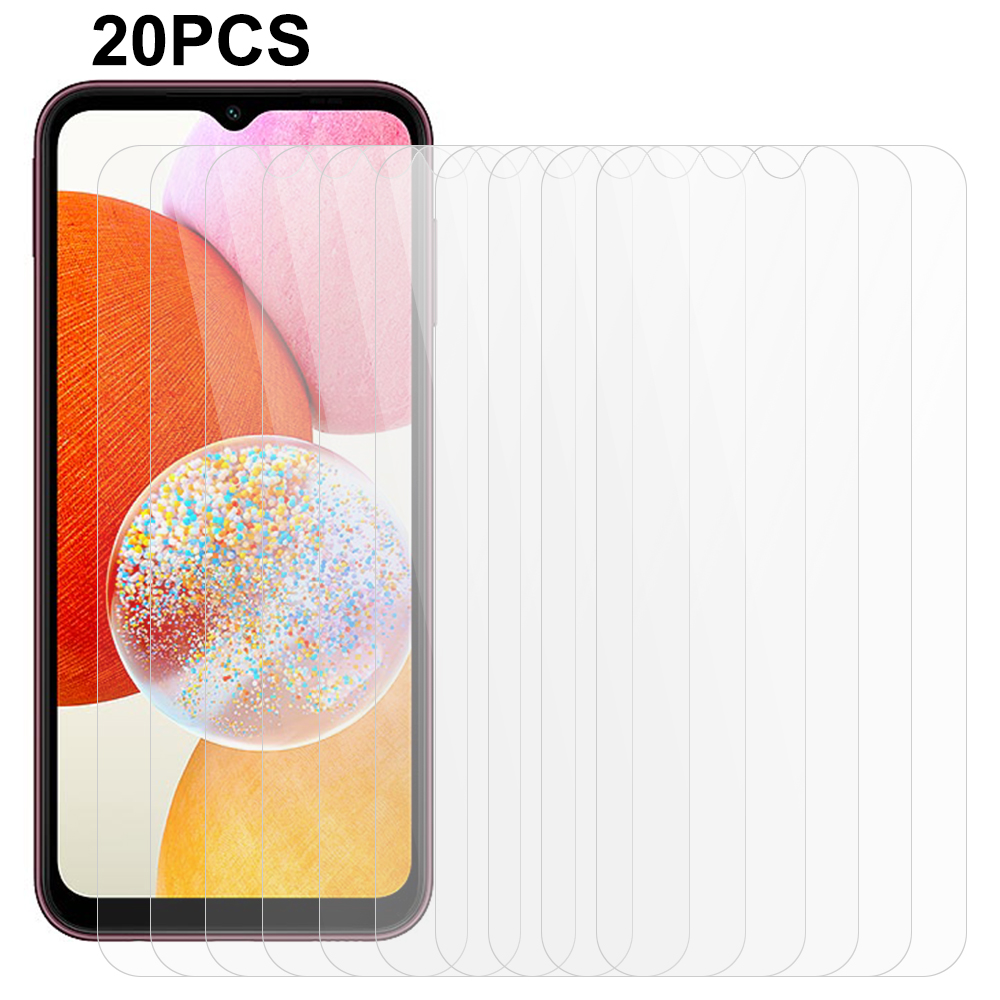 

20pcs / Set Für Samsung Galaxy A14 5G / 4G Anti-kratzer Temperierte Glasschriftenschutz 0,3 mm 2,5d Bogenkantenbildfilm, Galaxy A14 5G