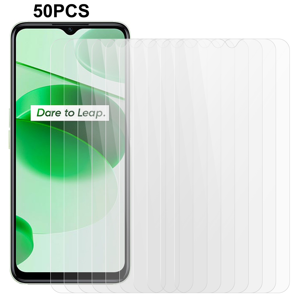 

50 Stück / Setzen Sie Für Realme C35 4G 2,5d 0,3 mm Verderbter Glas Zerschmettertes HD Clear Screen Protector, Realme C35 4G