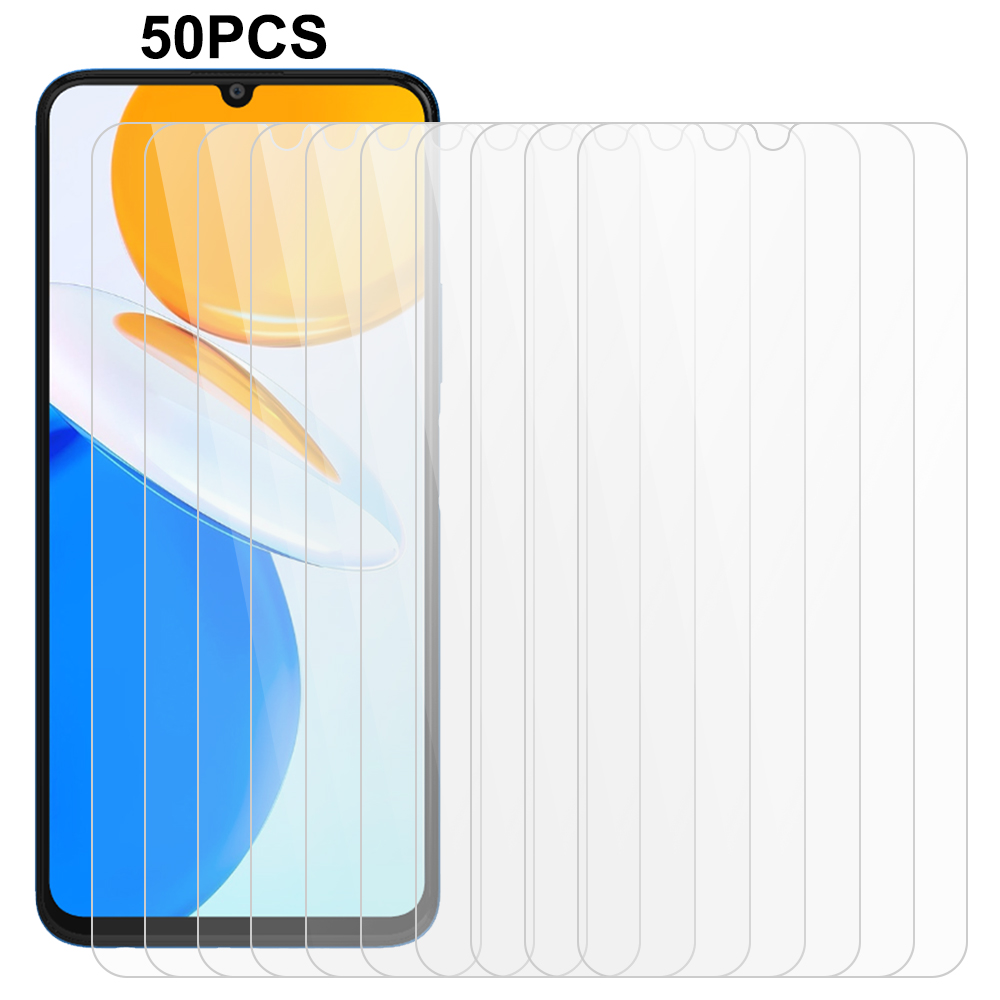 

50pcs Für Ehren X7 Temperierter Glasschilddurchmesser 0,3 mm 2,5d Bogen Kante HD -telefonbildschirmschutzschutz, Honor X7
