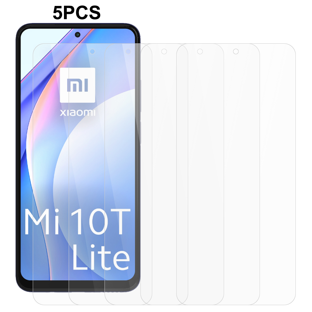 

5pcs / Pack Für Xiaomi Mi 10T Lite 5G / Anmerkung 9 Pro 5g / mi 10i 5G Bildschirmschutz 0,3 mm Klar 2,5d -temperaturfilm, Xiaomi Mi 10T Lite 5G