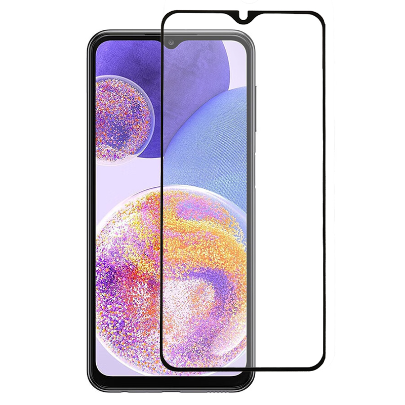 

Für Samsung Galaxy A24 5G Black Edge Seidendruck Drucken Vollkleber Glasfilm Full Coverage Screen Protector, Galaxy A24 5G