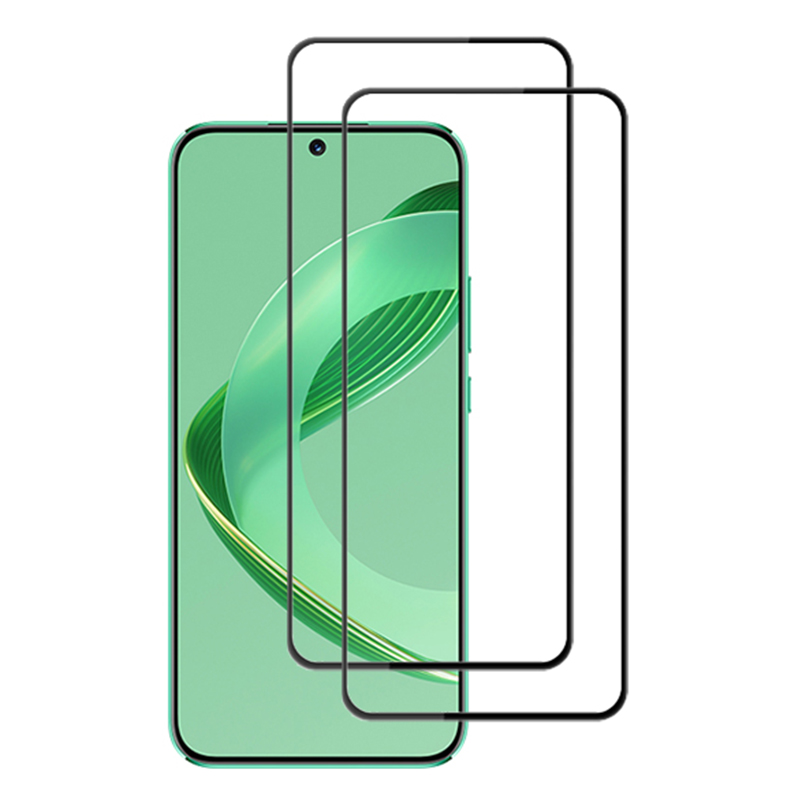 

Amorus 2pcs Für Huawei Nova 11 Temperierte Glasschilddrüter Volldecke Vollkleber Seidendruckfilm - Schwarz, Huawei nova 11