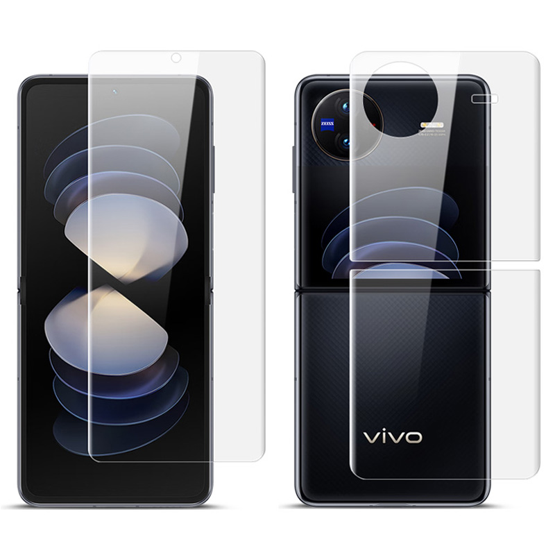 

IMAK Hydrogel III Für Vivo X Flip Screen Protector + Back Protector Volldeckel Transparent Soft TPU Film Set, vivo X Flip