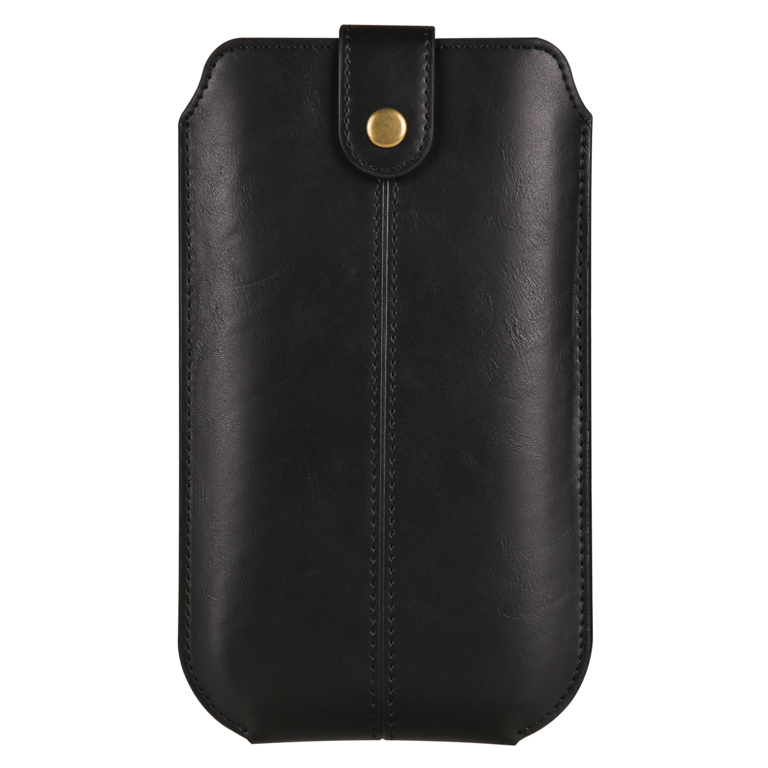 

Crazy Horse Textur PU Leder Telefon Belt Bud Für Mobiltelefone Universal Wasit Telefon Holsterbeutel Mit Kartenschicht - 6.7 " / Schwarz, Universal