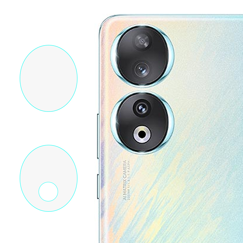 

1 Set Tempered Glaskamera -objektivschutz Für Ehren 90, 2,5d Lichtbogenkanten -seidendruck Telefon Heck Objektiv, Honor 90