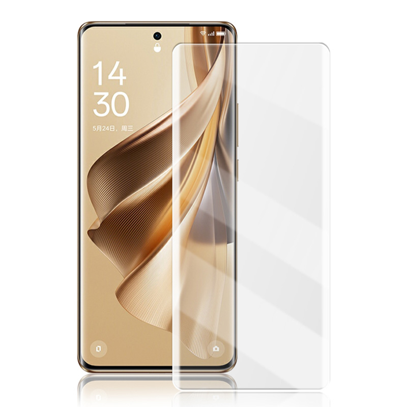 

Amorus Für Oppo Reno10 Pro 5G Full Cover Screen Protector Clear 3D Gebogene, Geschmiedete Glas UV Flüssigkeitsfilm, Oppo Reno10 Pro (China) 5G