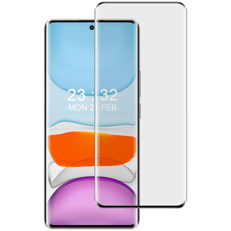 

IMAK Für Realme 10 Pro+ 5G Bildschirmschutz 3D Gebogener, Geschmitterter Glas Seitenkleber Voller Abdeckungsfilm, Realme 10 Pro+ 5G