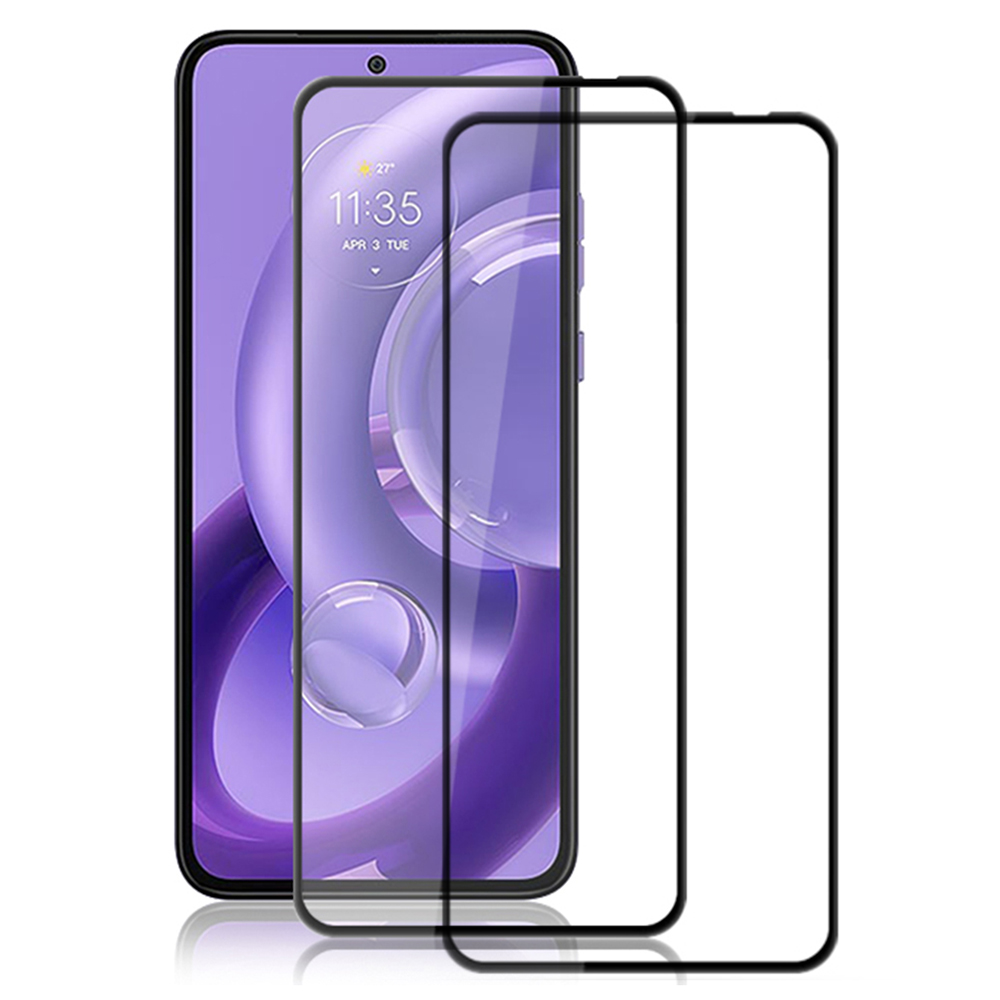

Amorus 2pcs Für Motorola Edge 30 Neo 5G Vollbeschwerde Handy -bildschirm Beschützer Seidendruck Vollkleber Gleichglasfilm - Schwarz, Motorola Edge 30 Neo 5G