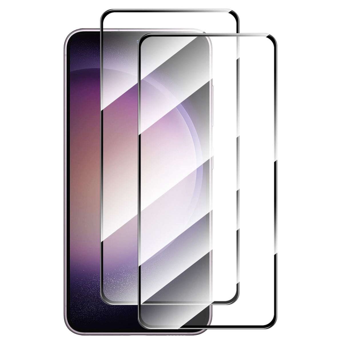 

Enkay Hat Prince 2pcs Für Samsung Galaxy S23 fe Volldeckungsbildschirm-protektor Seidendruck 9h 2,5d Hochaluminium-silicon-glas 0,26 mm Film, Galaxy S23 FE