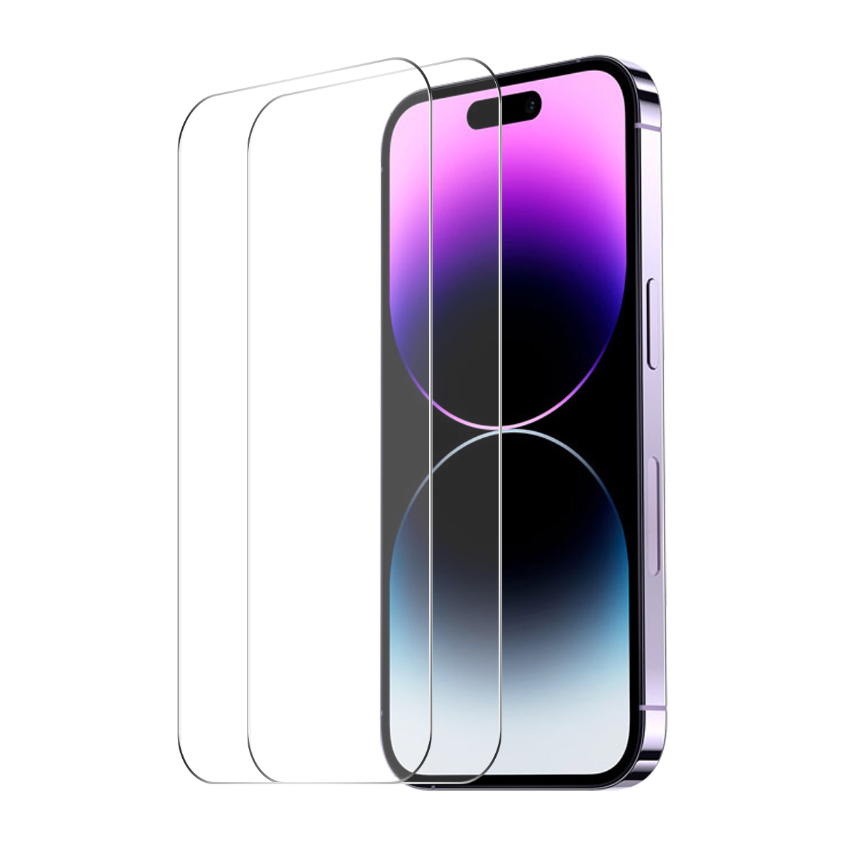 

Enkay Hat Prince 2pcs Für Iphone 15 Pro High Aluminium-silicon Glass 0,26 mm Bildschirmschutz 9H 2,5d Film, iPhone 15 Pro