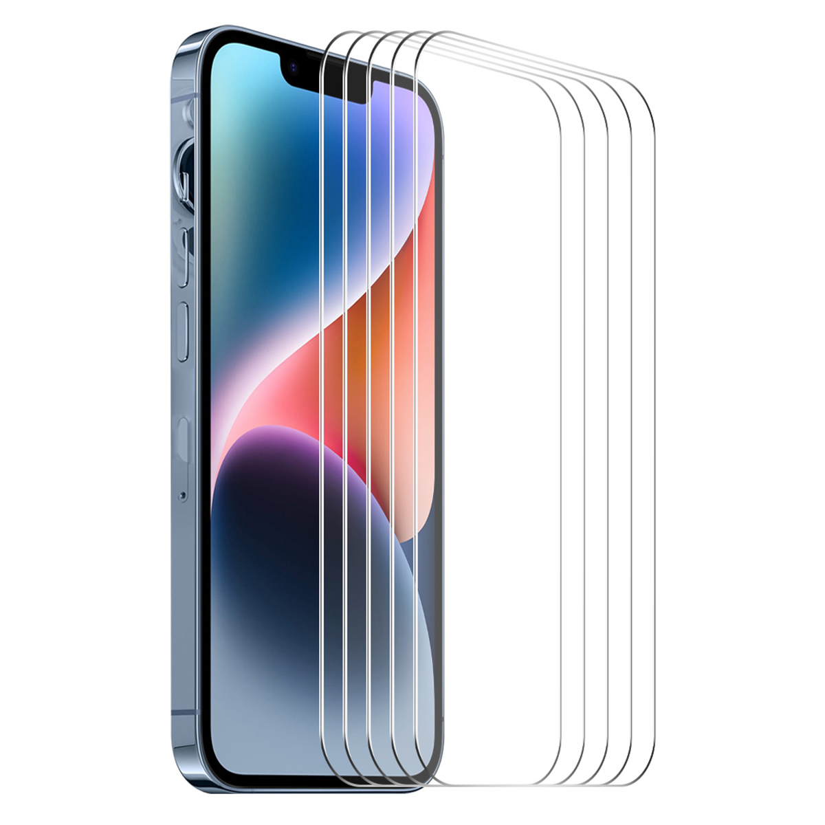 

Enkay Hat Prince 5pcs Für Iphone 15 0,26 mm 9H Hoch Aluminium-silicon Glass Film 2,5d Bildschirm Beschützer, iPhone 15