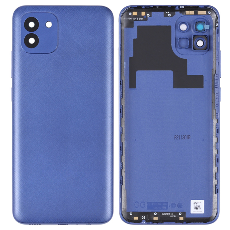 

Für Samsung Galaxy A03 (164,2 x 75,9 x 9,1 Mm) A035 Batteriegehäuse Mit Kameraobjektivabdeckung - Blau, Samsung Galaxy A03 (164.2 x 75.9 x 9.1mm)