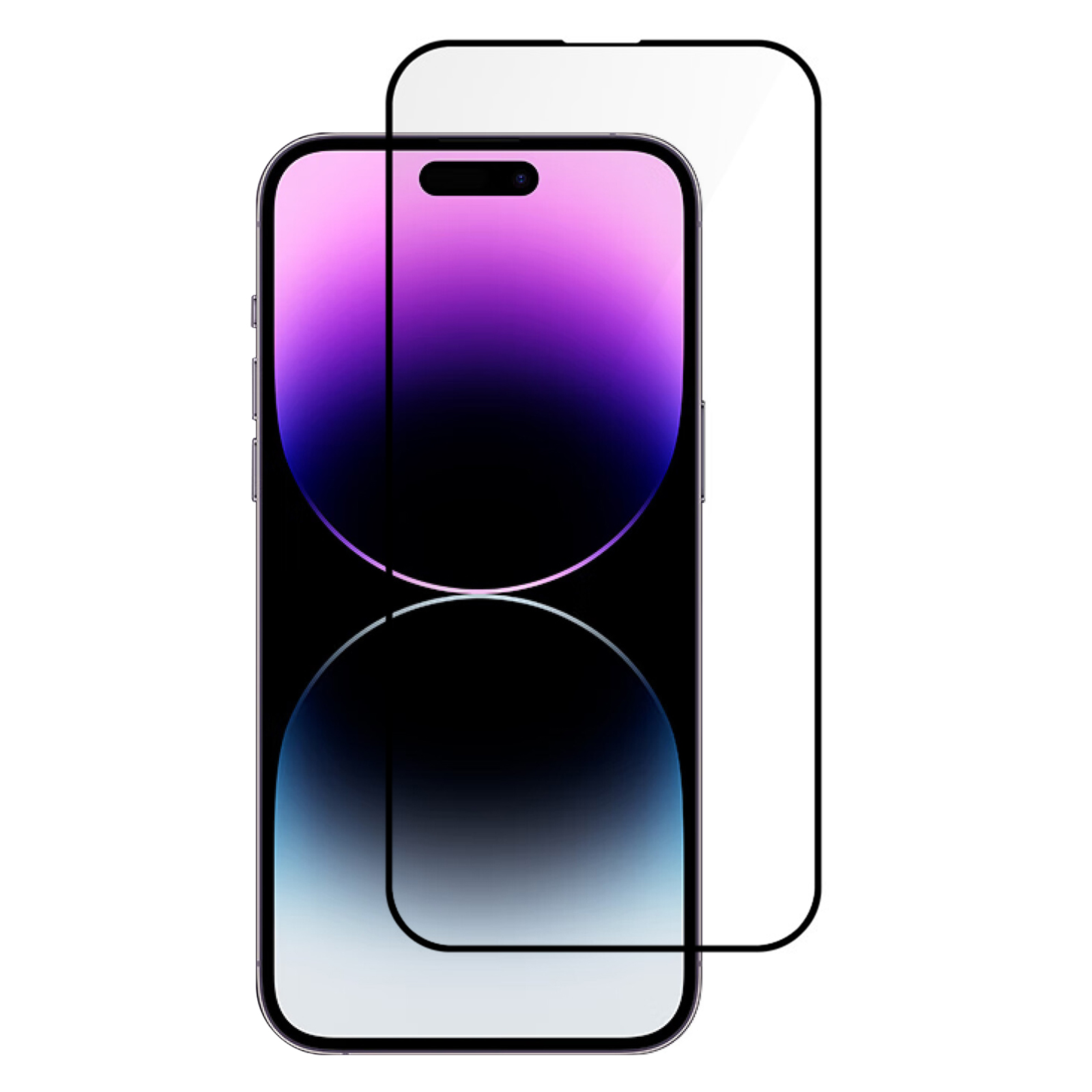 

Ultra Clear Clear Tempered Glass Screen Protector Für Iphone 15 Pro Full Cover Screenfilm Mit Seidendruck Schwarzer Kante, iPhone 15 Pro