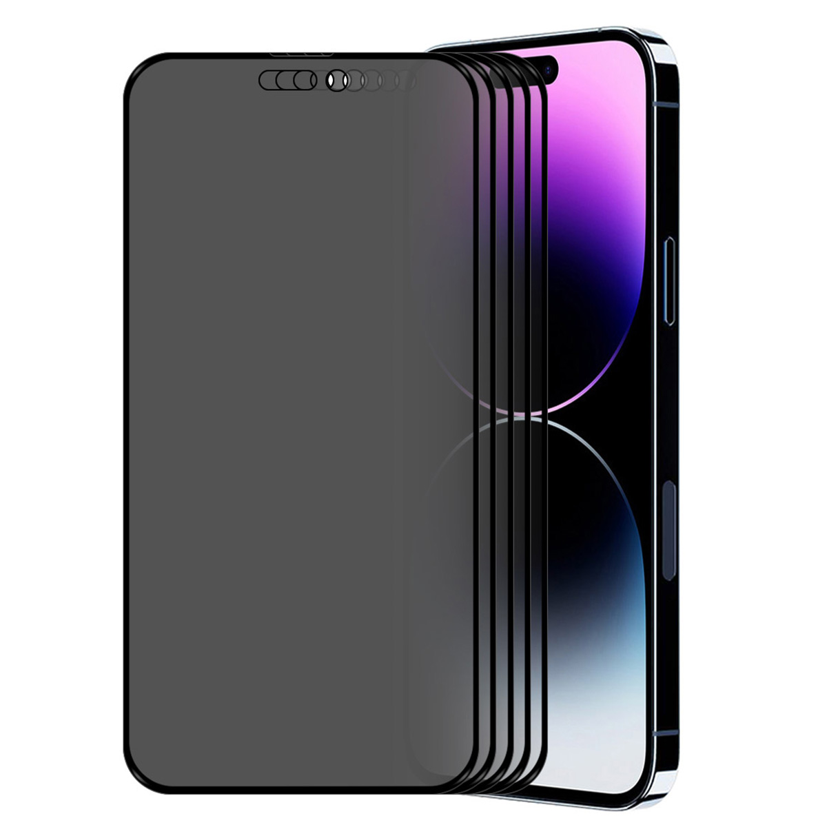 

Enkay Hut Prince 5pcs Für Iphone 15 28-grad-anti-peep-filme Temperiertes Glas Anti-blend-screen-beschützer, iPhone 15