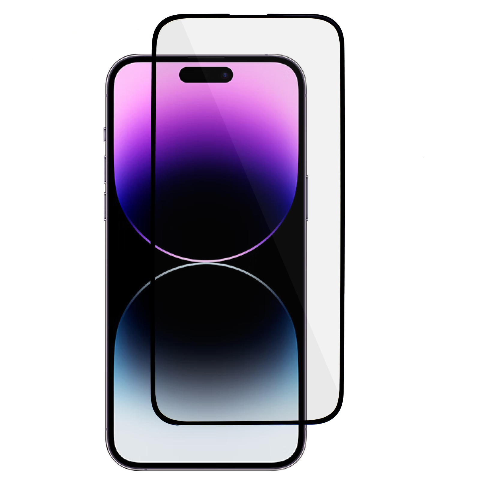

PDGD High Aluminium-silicon Glass Protector Für Iphone 15 Pro Max, 3d-bogenkante Kaltschnitzer Seidendruck Vollkleber Bildschirmfilm, iPhone 15 Pro Max