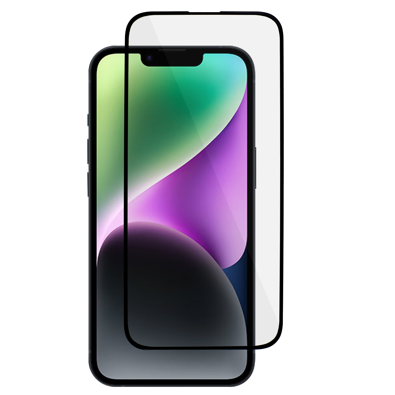 

PDGD Für Iphone 15 Plus 3d-lichtbogenkante Kaltschnitzer Seidendruck Voller Aluminium-silicon Glass Protector, iPhone 15 Plus