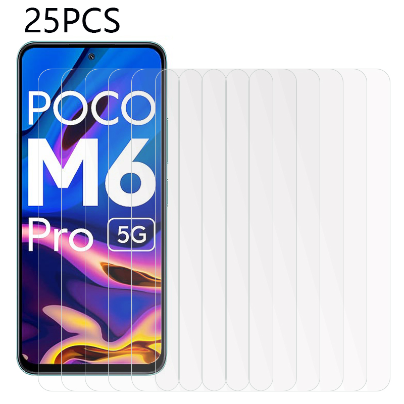 

25pcs Screenschutz Für Xiaomi Poco M6 Pro 5g, Tempered Glass Ultra Clear Protective Screenfilm, Xiaomi Poco M6 Pro 5G