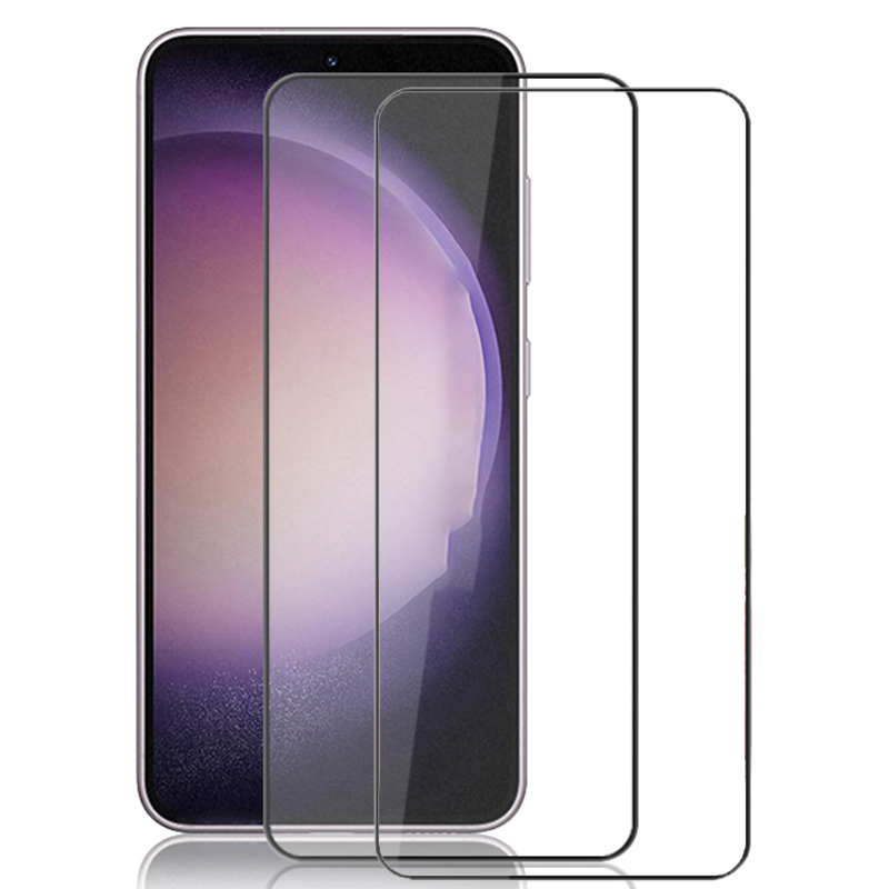 

Amorus 2pcs HD Clear Screen Protector Für Samsung Galaxy S23 Fe, Vollkleber Temperierte Glas Seidendruckfilm - Schwarz, Galaxy S23 FE