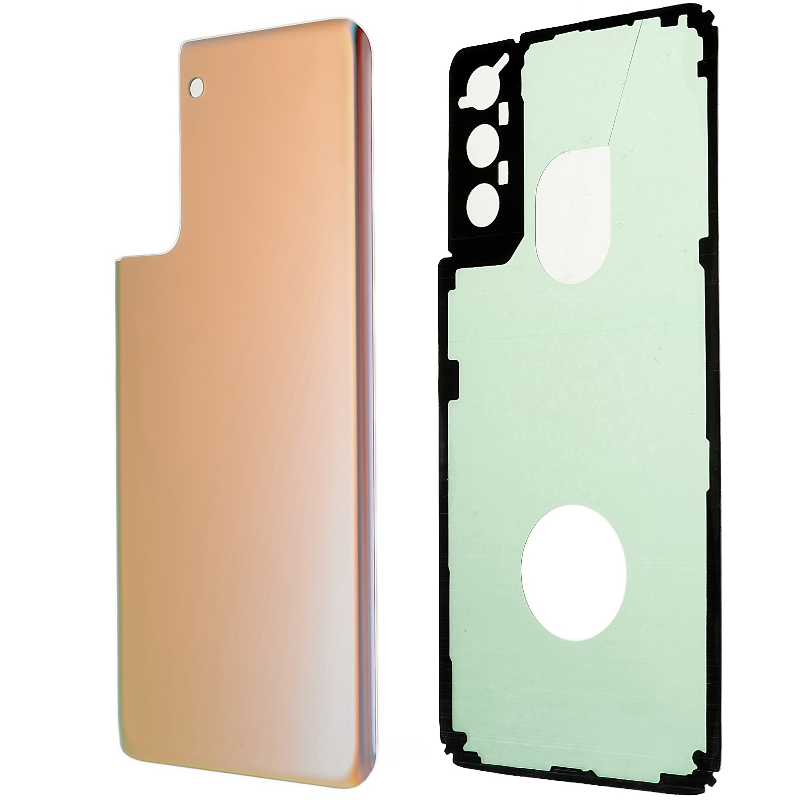 

Für Samsung Galaxy S21+ 5G G996 Batteriegehäuseabdeckung Mit Kleberaufkleber (ohne Logo) - Gold, Galaxy S21+ 5G