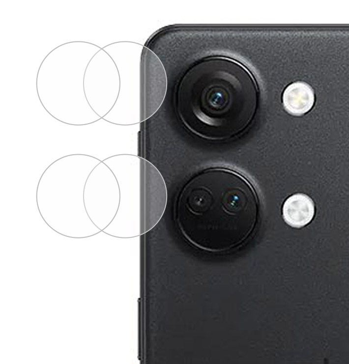 ENKAY HAT PRINCE 2Pcs Lens Film for OnePlus Ace 2V / Nord CE3 5G / Nord CE 3 Lite 5G / Nord 3 5G 0.2mm Camera Lens Protector