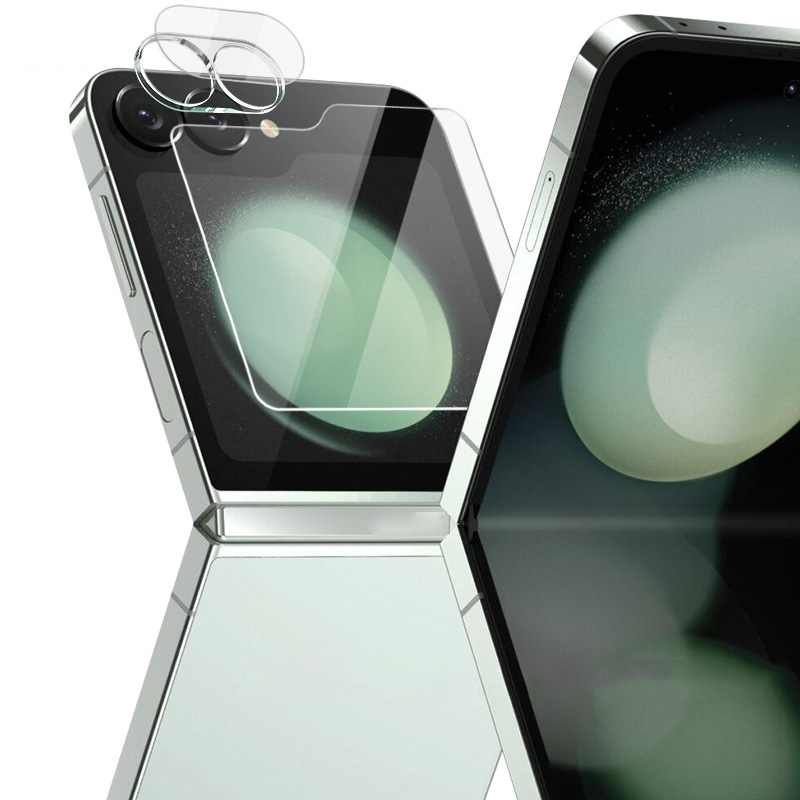 IMAK For Samsung Galaxy Z Flip6 5G Tempered Glass Camera Lens Protector with Rear Small Screen Film Set