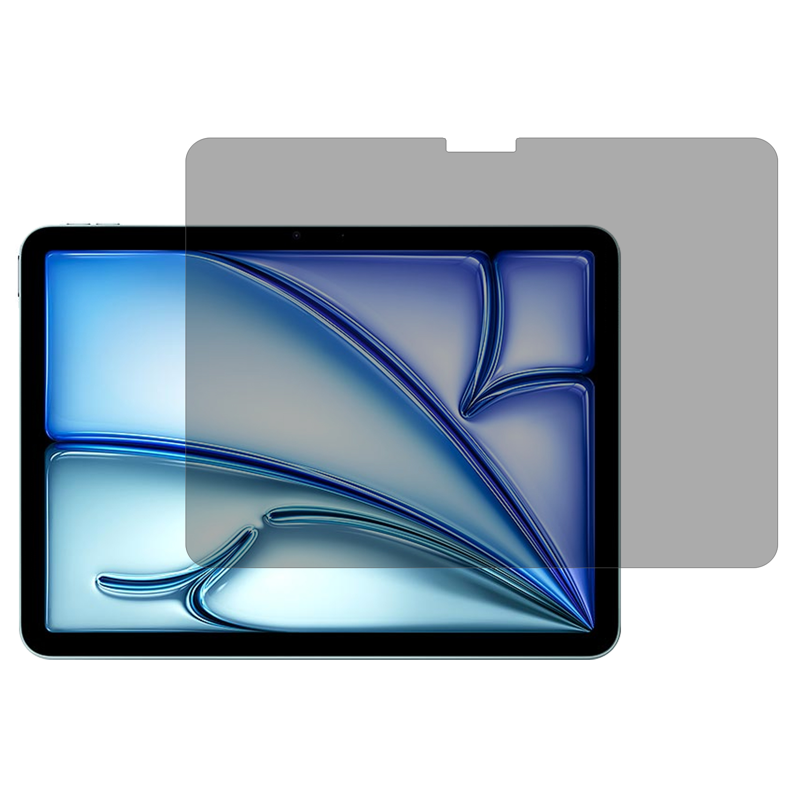 For iPad Air 11 (2026) / (2025) / (2024) Privacy Screen Protector Full Coverage Arc Edge Tempered Glass Film