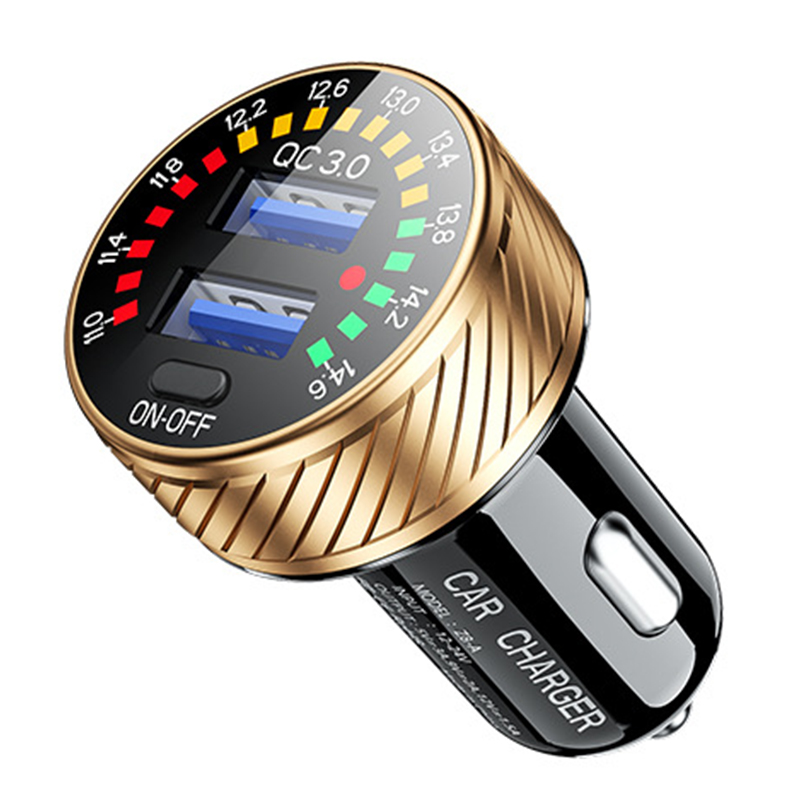 

Z8-A Dual QC3.0 USB Быстро Зарядка Автомобиль Зарядка. - Золото, Universal