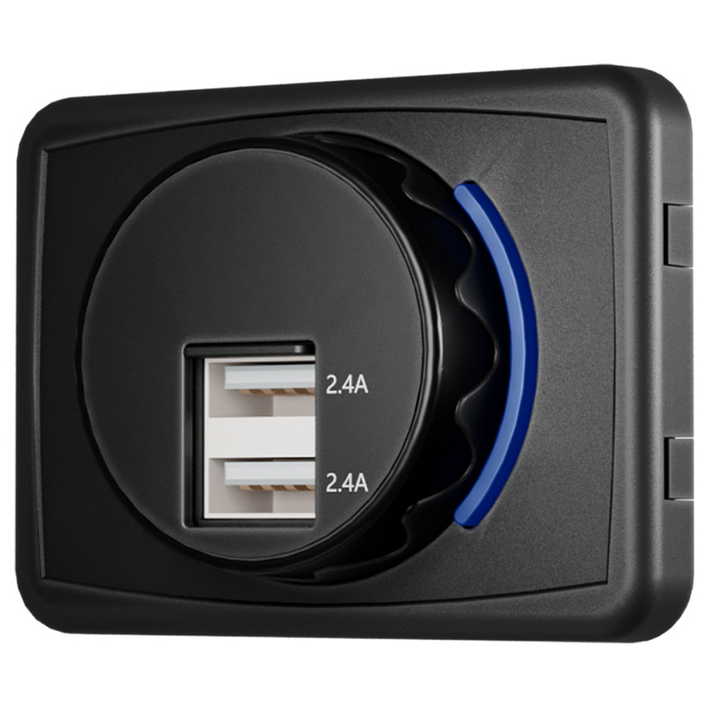 

UCC-319 Dual USB Socket Ladegerät 2.4a+2.4a Für Autos, Boot, Bus Usb-ladegerät-ladegerät Mit Schiebende Abdeckung (blau)
