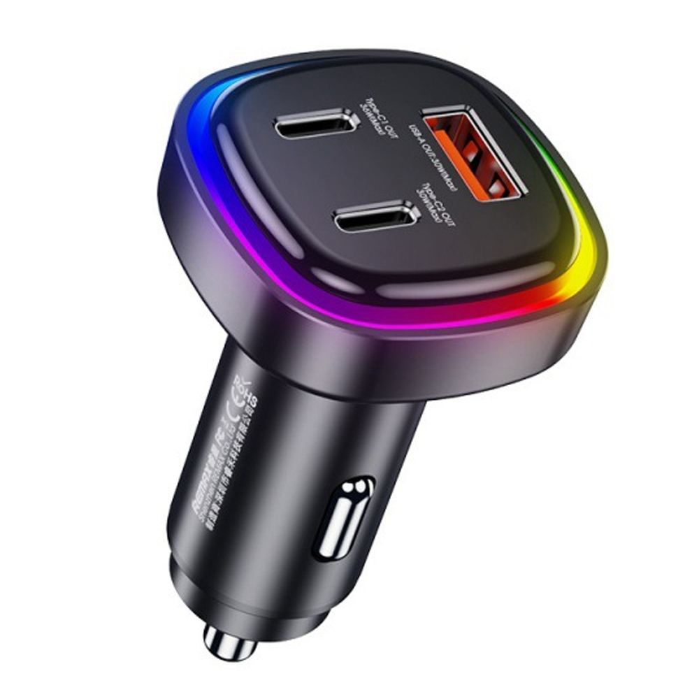 

REMAX RCC330 66W USB + 2 Typ-c-ladegerät Zink-legierung Telefon Schneller Ladekraftadapter, Universal