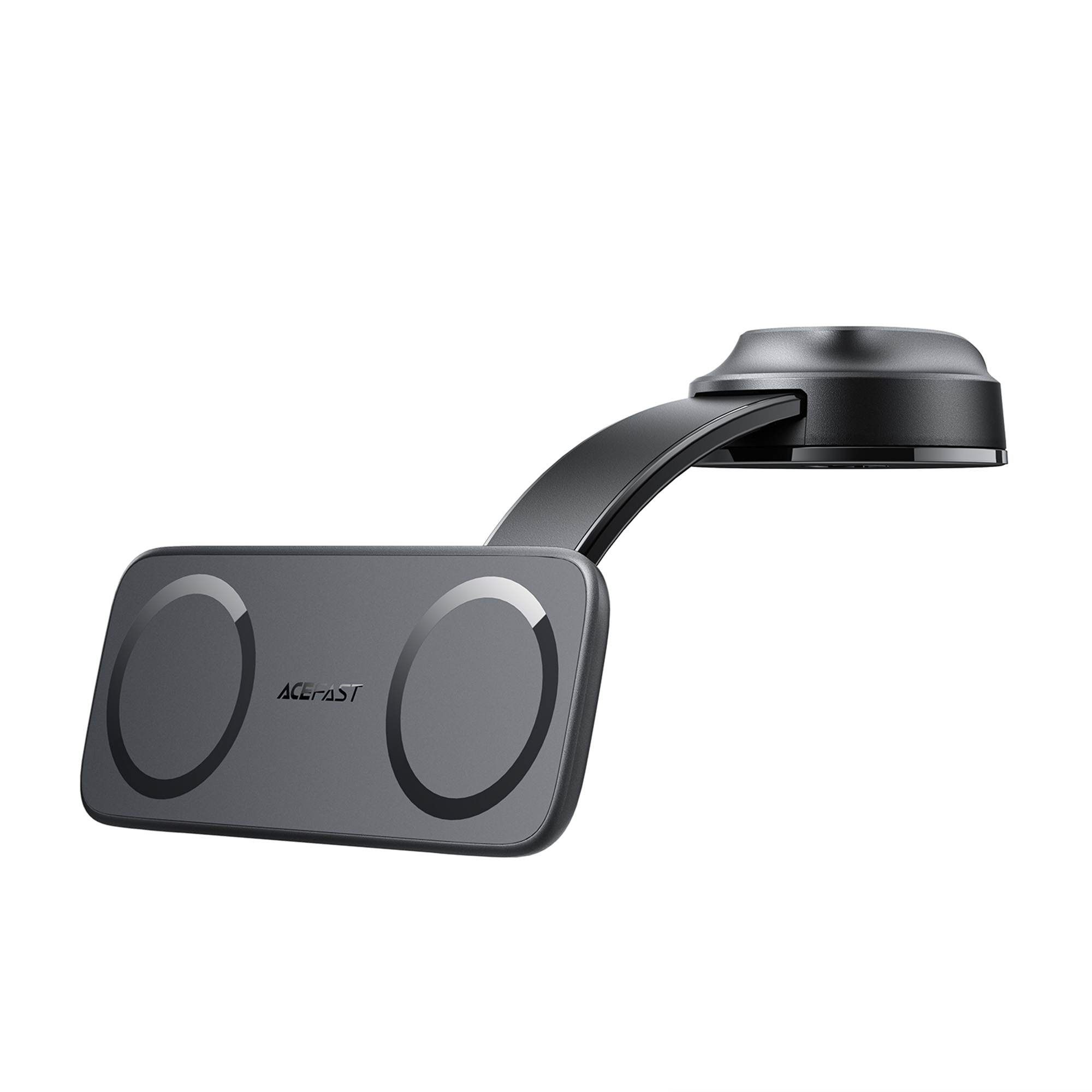 ACEFAST D60 Center Console Dual Magnetic Car Phone Mount 360° Angle Adjustment Car Phone Holder - Black