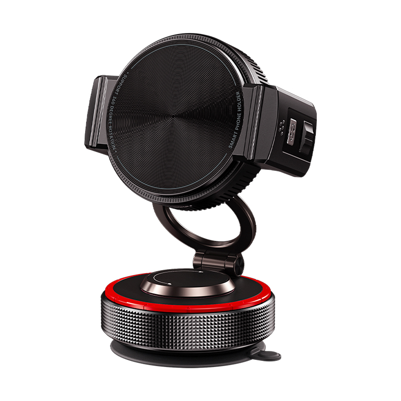 K33A Magnetic Car Phone Mount Holder Strong Vacuum Suction Cup Dashboard Windshield Universal for Navigation - Black
