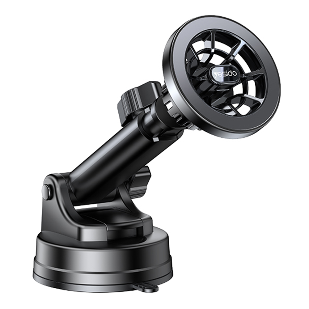 YESIDO C158 Ring Shape Magnetic Car Sucker Mount Mobile Phone Holder with Air Outlet Clip
