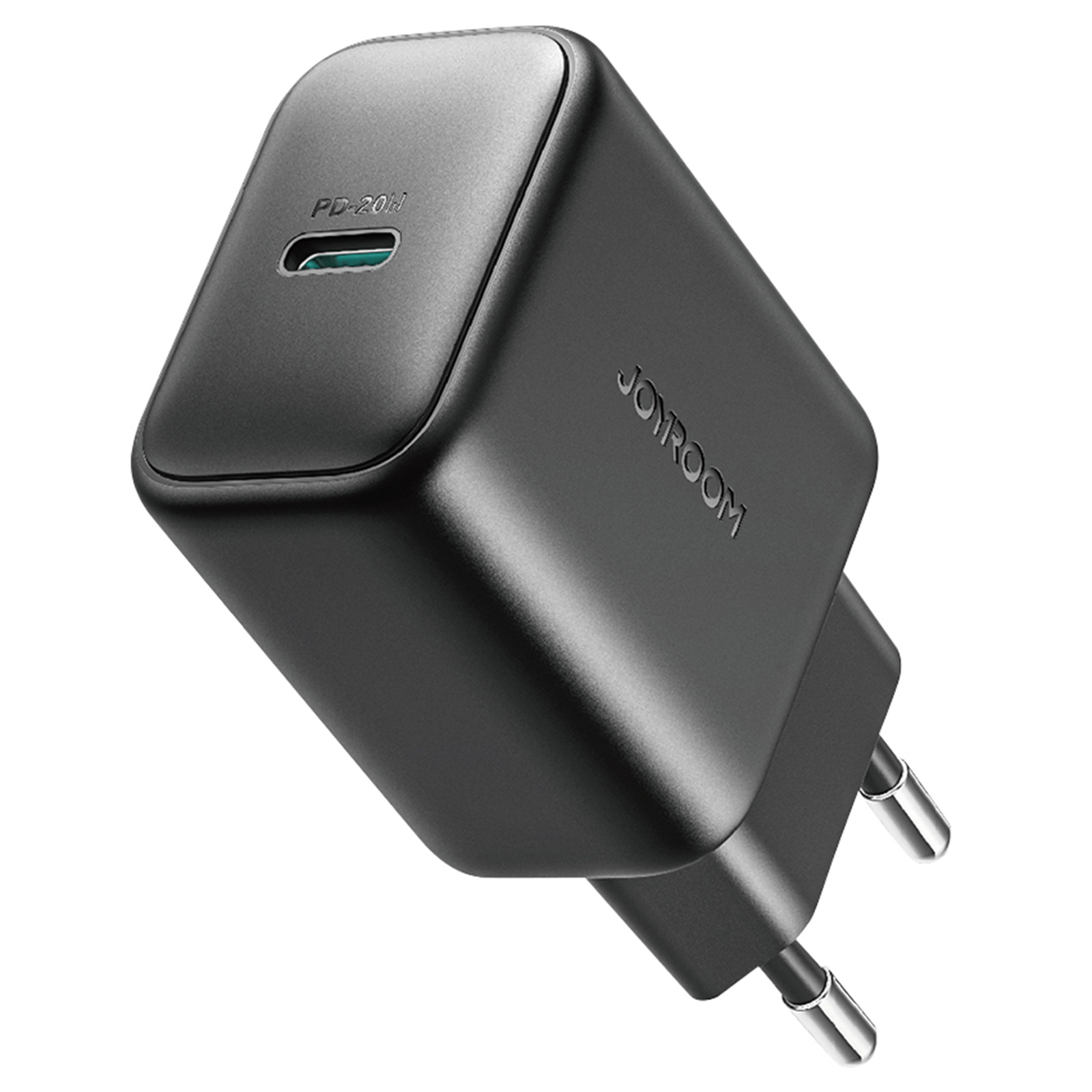 JOYROOM JR-TCF20 EU Plug PD 20W Fast Charger Type-C Charger Adapter for iPhone 16-15 Series - Black