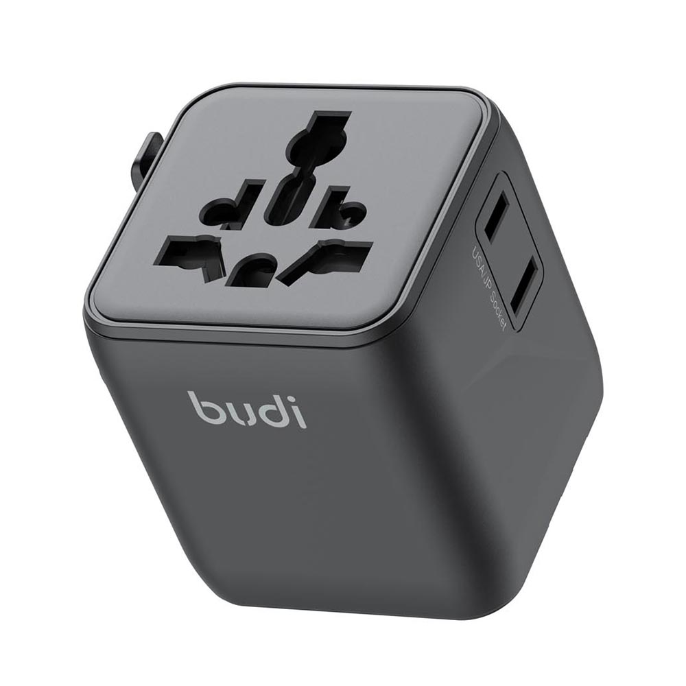BUDI AC362B Global Travel Socket Converter Adapter Power Plug Wall Charger Block