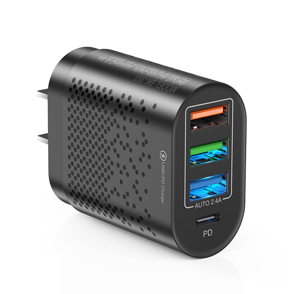 

UD7533 3 USB-A + PD Type C 4-портовый Настенный Адаптер Для Мобильного Телефона Для Мобильного Телефона Для Мобильного Телефона / Планшет - us Plug / Черный, Universal
