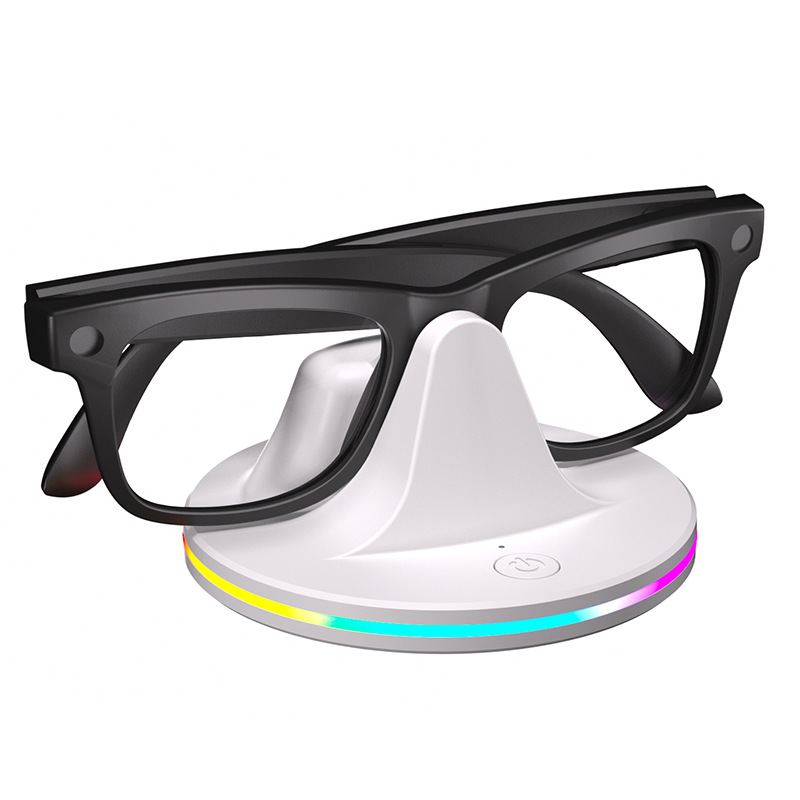 Charging Dock for Meta Ray-Ban Wayfarer/Skyler/Headliner/Oakley HSTN Smart Glasses Type-C Fast Charge Stand - White