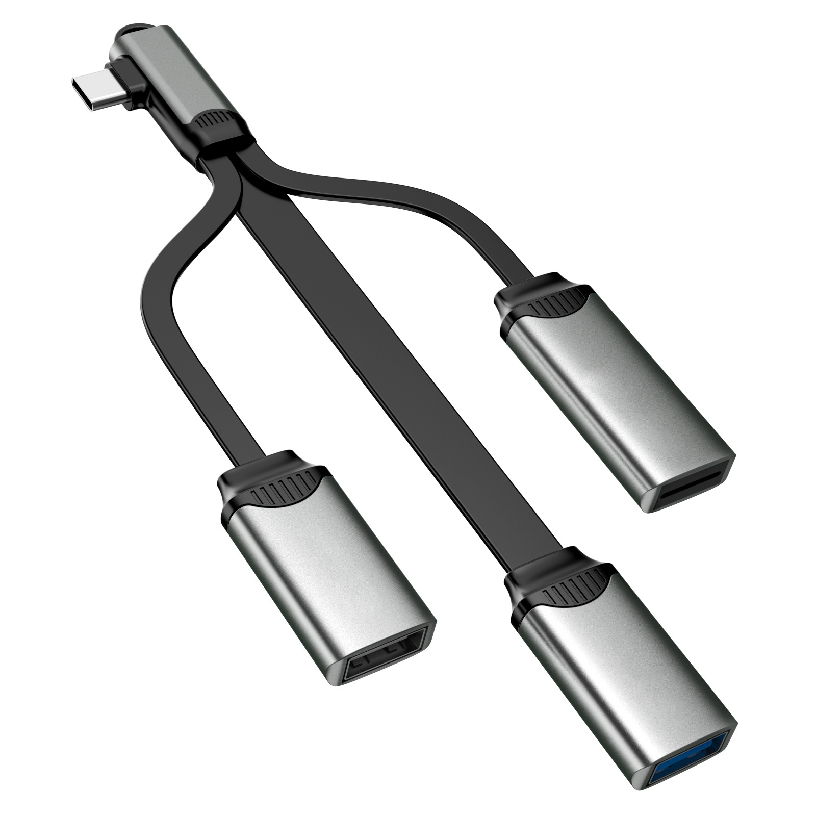 

WH06 Multifunktional 4-in-1-dockingstation Tragbarer USB 3.0-hub-splitter Für Laptop / Tablette / Handy / PC
