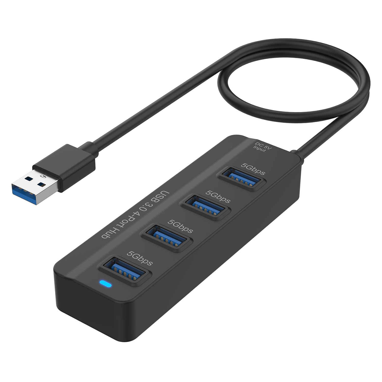 

Auf Dem 5305 4-in-1 USB 3.0 4 Ports Hub USB 3.2 Gen1 Splitter Docking Station Unterstützung 5gbit / S-übertragung