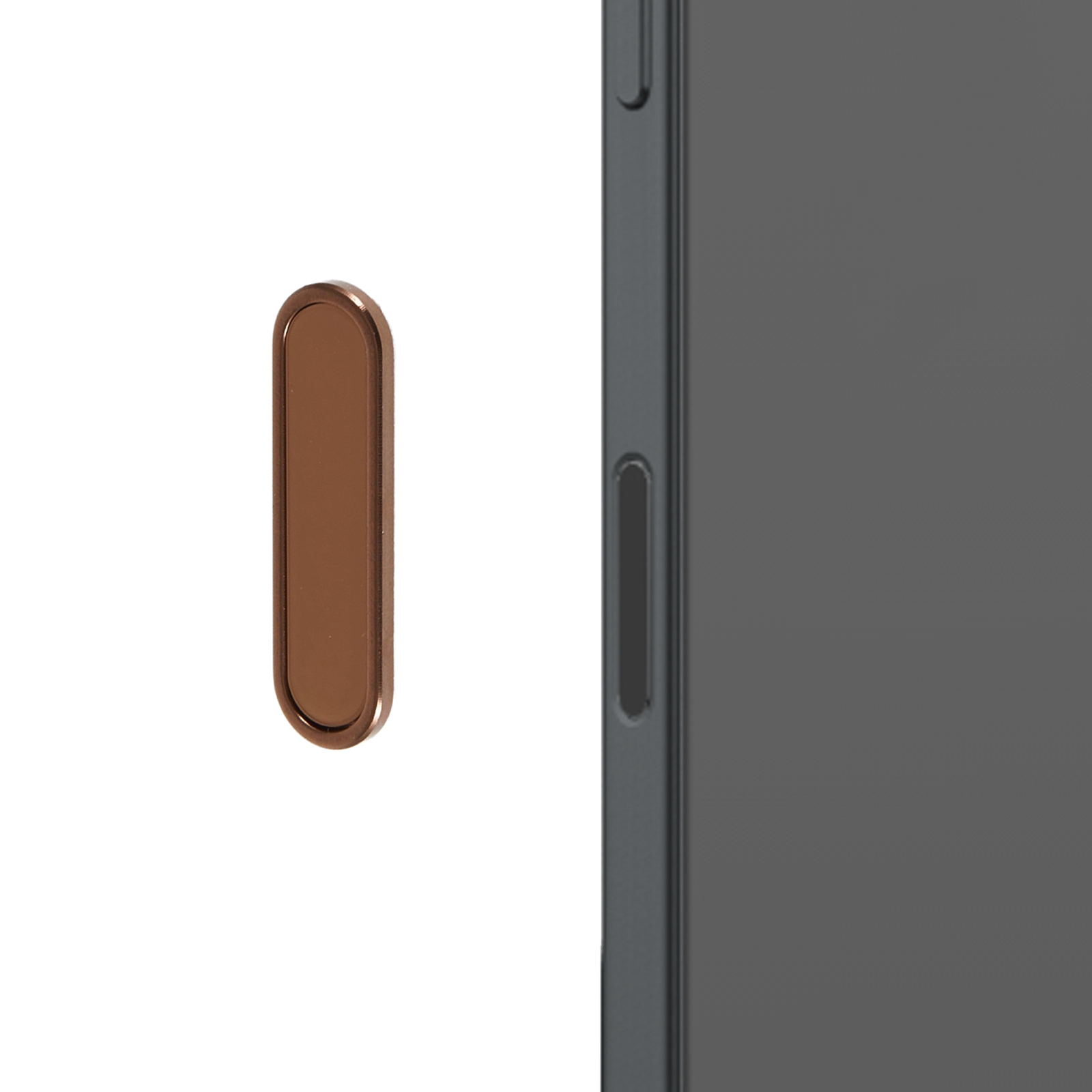 Camera Control Capture Button For iPhone 16 / 16 Plus / 16 Pro / 16 Pro Max Support Control Zoom Click Slide - Rose Gold