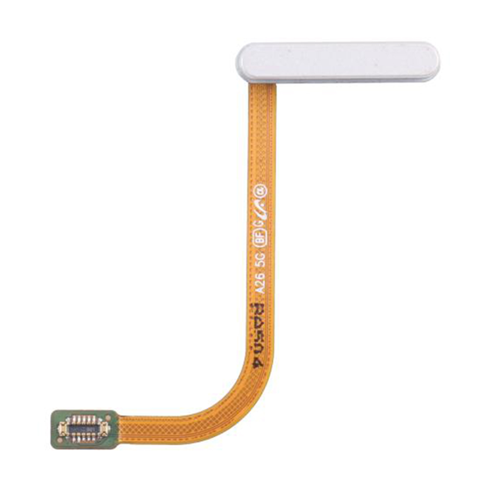 For Samsung Galaxy A26 5G A266 OEM Home Key Fingerprint Button Flex Cable Part (Without Logo) - White