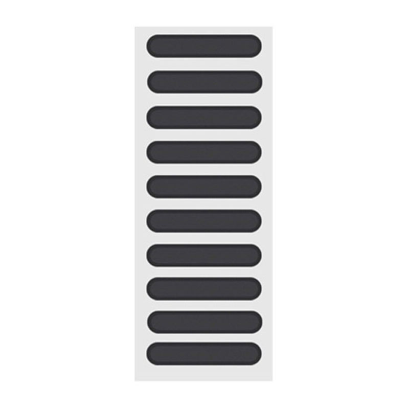 

10Pcs / Set 22 x 5cm Cell Phone Speaker Mesh Protector Dustproof Net Stickers Anti Dust Adhesive Cover Universal Phone Trumpet Net Accessories - Black, Universal
