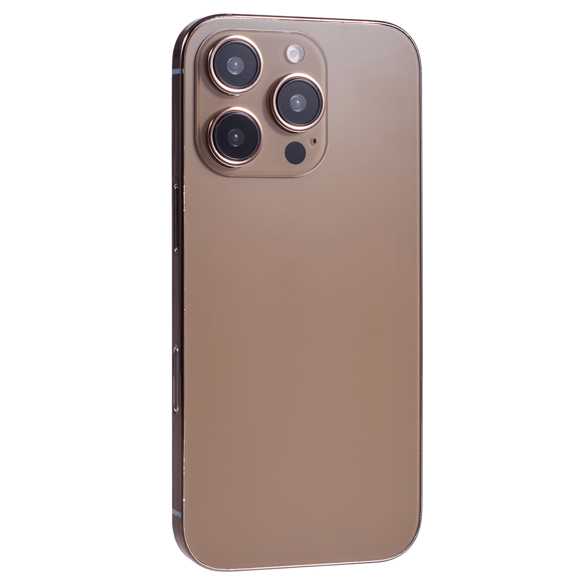 For iPhone 16 Pro Max Fake Phone Model Black Screen Not Real Smartphone Display (Without Logo) - Gold