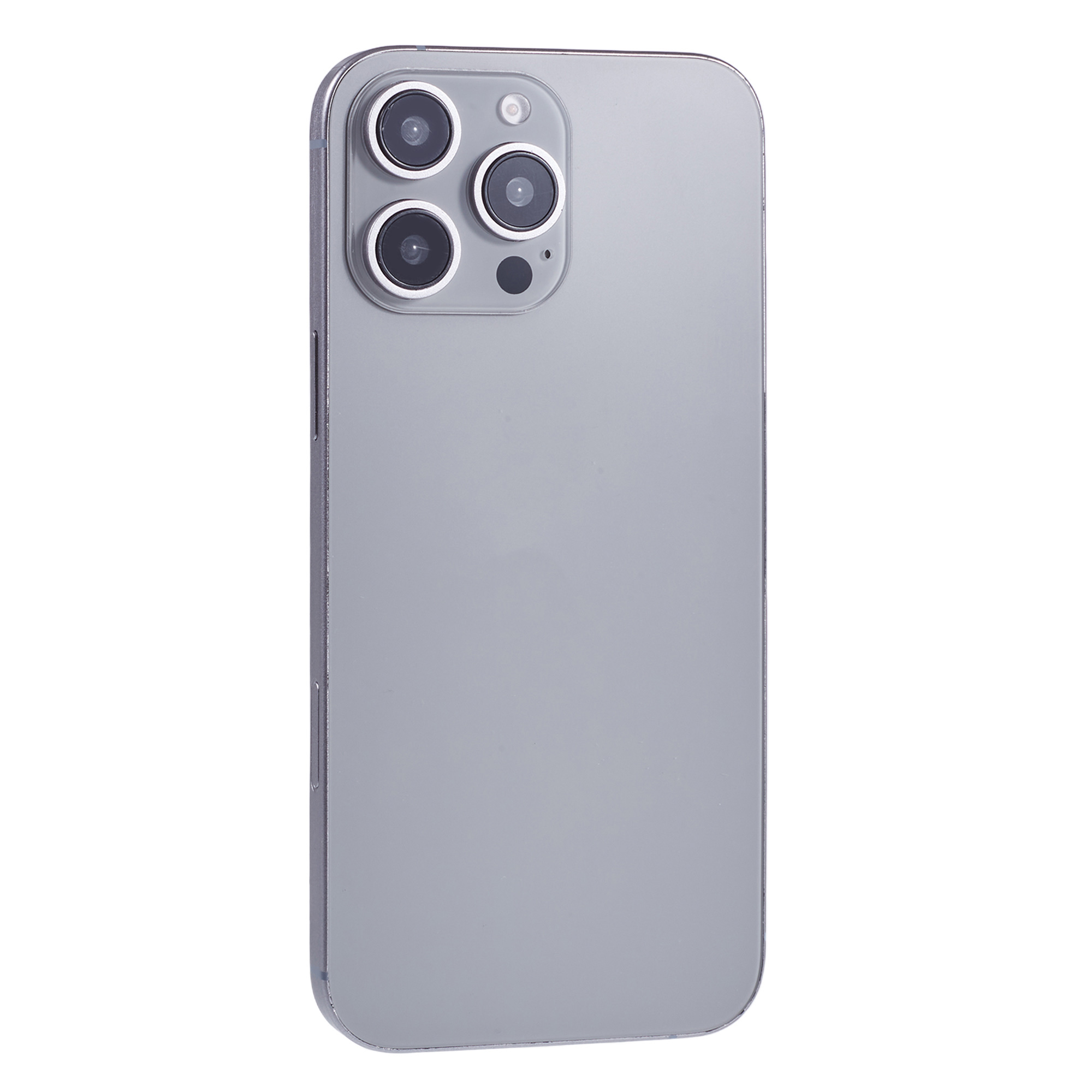 For iPhone 16 Pro Fake Phone Model Black Screen Not Real Smartphone Display (without Logo) - Grey